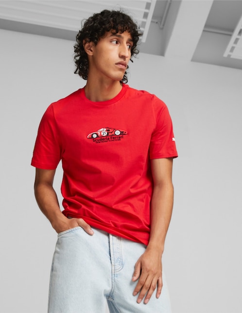 Playera Puma Motorsport Ferrari race cuello redondo para hombre