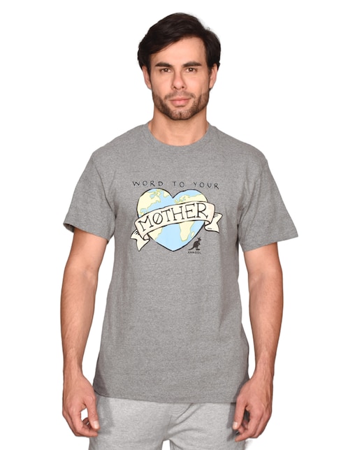 Playera Kangol cuello redondo para hombre