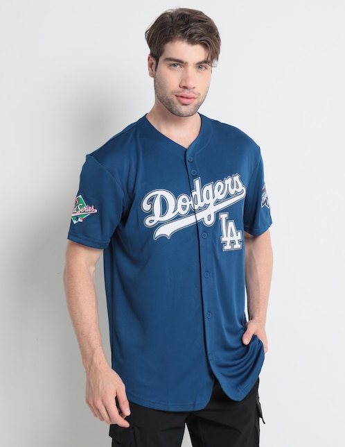 Playera MLB Los Angeles Dodgers cuello V para hombre