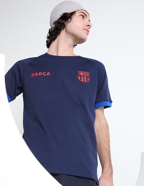 Playera FC Barcelona cuello redondo para hombre