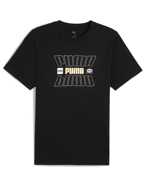 Playera Puma ess logo lab holiday tee cuello redondo para hombre