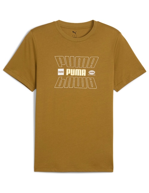 Playera Puma ess logo lab holiday tee cuello redondo para hombre