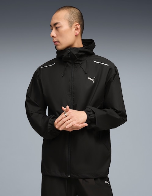 Chamarra casual Puma capucha y bolsa para hombre