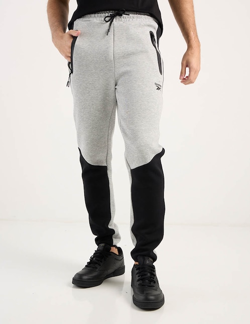 Jogger skinny Reebok estampado bloques de color con bolsillos para hombre