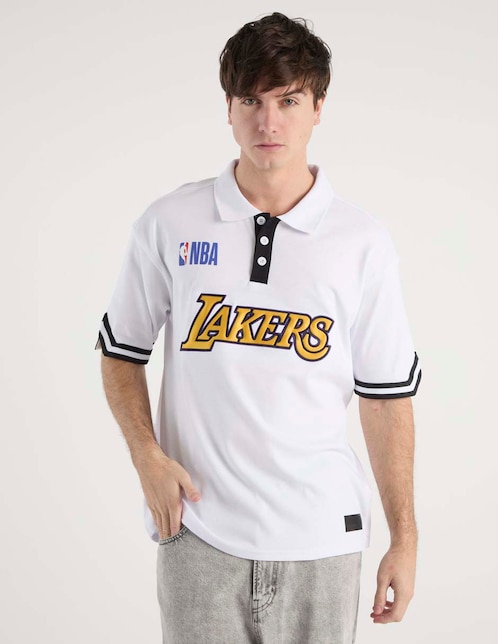 Playera tipo polo Los Angeles Lakers para hombre 1