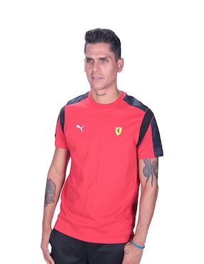 Playera Puma Motorsport Ferrari Race Cuello Redondo Para Hombre