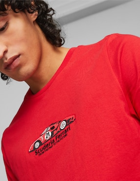 Playera Puma Motorsport Ferrari race cuello redondo para hombre