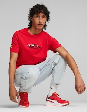 Playera Puma Motorsport Ferrari race cuello redondo para hombre