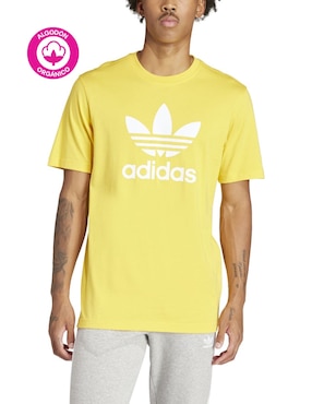 Playera ADIDAS Originals Trefoil cuello redondo para hombre
