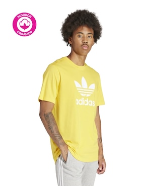 Playera ADIDAS Originals Trefoil cuello redondo para hombre