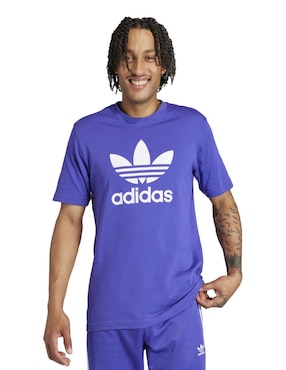 Playera ADIDAS Originals Trefoil Cuello Redondo Para Hombre