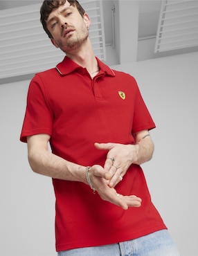 Playera Tipo Polo Puma Motorsport Ferrari Race Polo Para Hombre