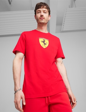 Playera Puma Motorsport Ferrari Race Cuello Redondo Para Hombre