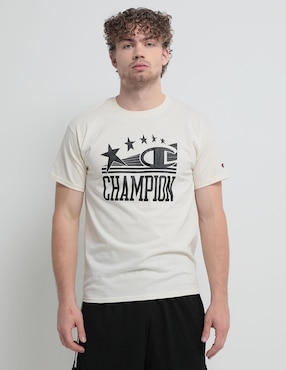 Playera Champion Cuello Redondo Para Hombre