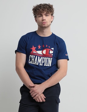 Playera Champion Cuello Redondo Para Hombre