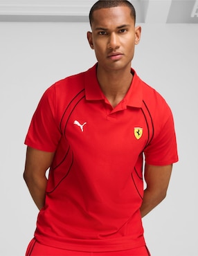 Playera Tipo Polo Puma Motorsport Ferrari Race Polo Para Hombre