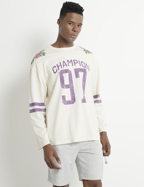 Playera Champion 34 Halftime Crew Cuello Redondo Para Hombre