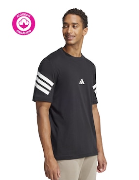 Playera Adidas Sportswear iconos del futuro cuello redondo para hombre