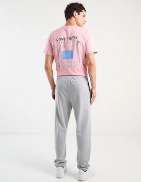 Pants straight Messi con jareta para hombre