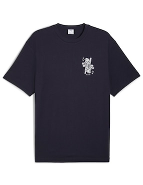 Playera Puma Graphic Card Play Relaxed Tee cuello redondo para hombre