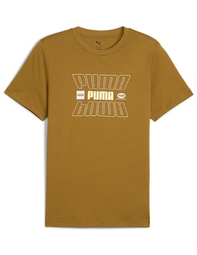 Playera Puma ess logo lab holiday tee cuello redondo para hombre
