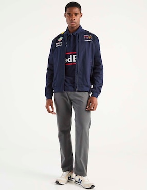 Chamarra bomber Formula 1 con bolsillos para hombre