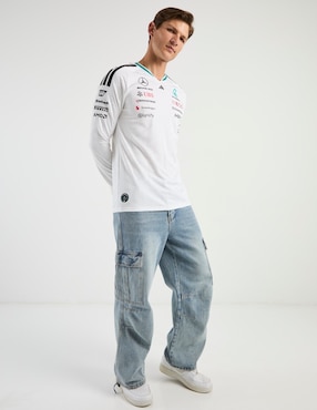 Playera Adidas Motorsport Dc Brackley cuello redondo para hombre