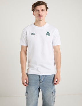 Playera Real Madrid cuello redondo para hombre