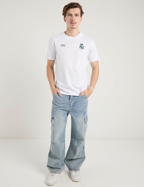 Playera Real Madrid cuello redondo para hombre