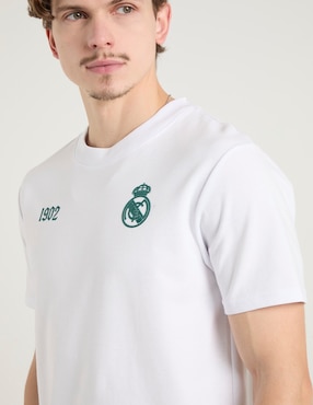 Playera Real Madrid cuello redondo para hombre