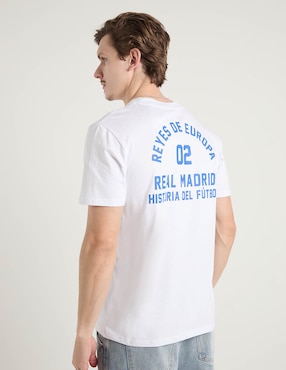 Playera Real Madrid cuello redondo para hombre
