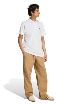 Playera tipo polo Adidas Originals Trefoil Essentials para hombre