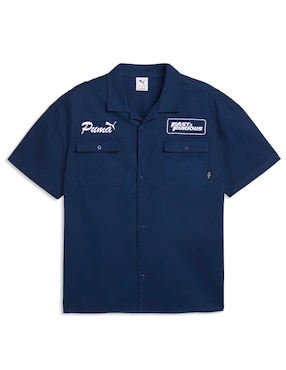 Camisa casual Puma de algodón manga corta para hombre