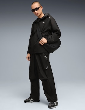 Chamarra casual Puma capucha y bolsa para hombre