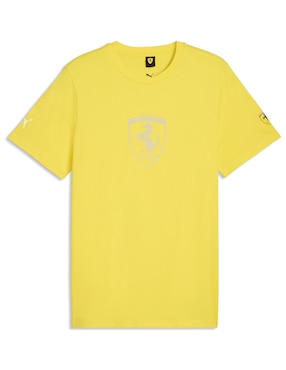 Playera Puma Motorsport Ferrari Tonal Shield Tee cuello redondo para hombre