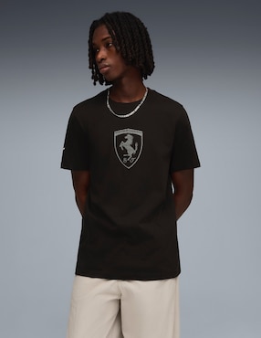Playera Puma Motorsport Ferrari Tonal Shield Tee cuello redondo para hombre