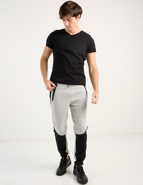 Jogger skinny Reebok estampado bloques de color con bolsillos para hombre