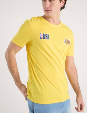 Playera Nba Los Angeles Lakers cuello redondo para hombre