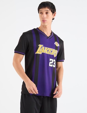 Playera NBA Los Angeles Lakers cuello V para hombre