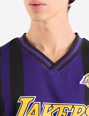 Playera NBA Los Angeles Lakers cuello V para hombre