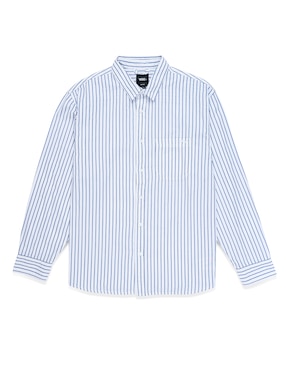 Camisa casual Vans de algodón manga larga para hombre