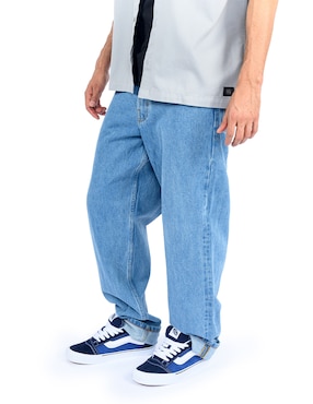 Jeans loose Vans lavado medio para hombre