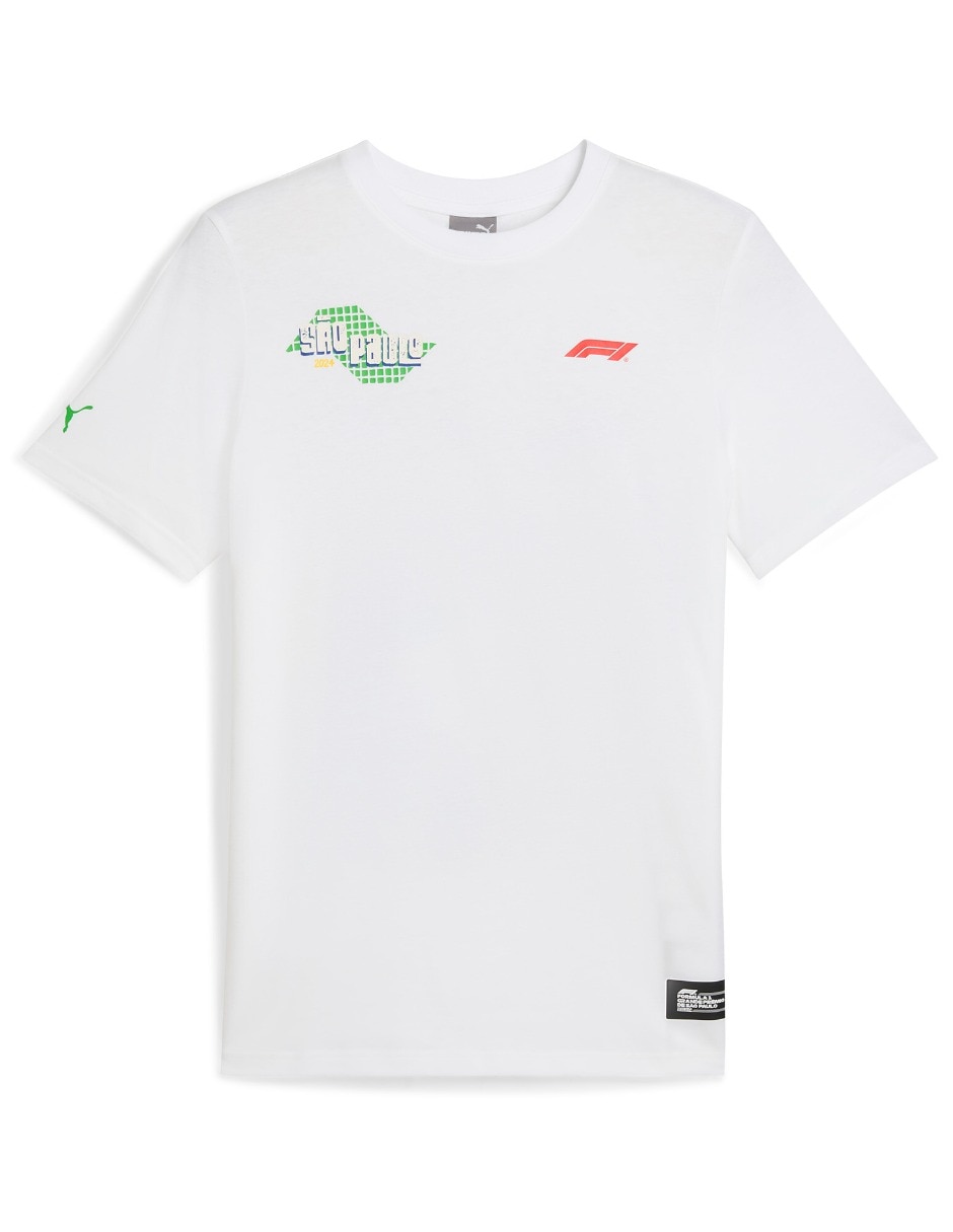 Playera f1 brazil tee cuello redondo para hombre