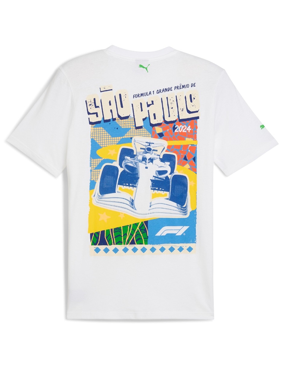 Playera f1 brazil tee cuello redondo para hombre 2