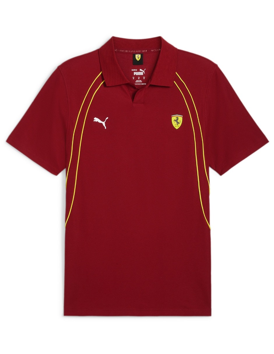 Playera tipo polo Puma Motorsport Ferrari Race Polo para hombre Rojo