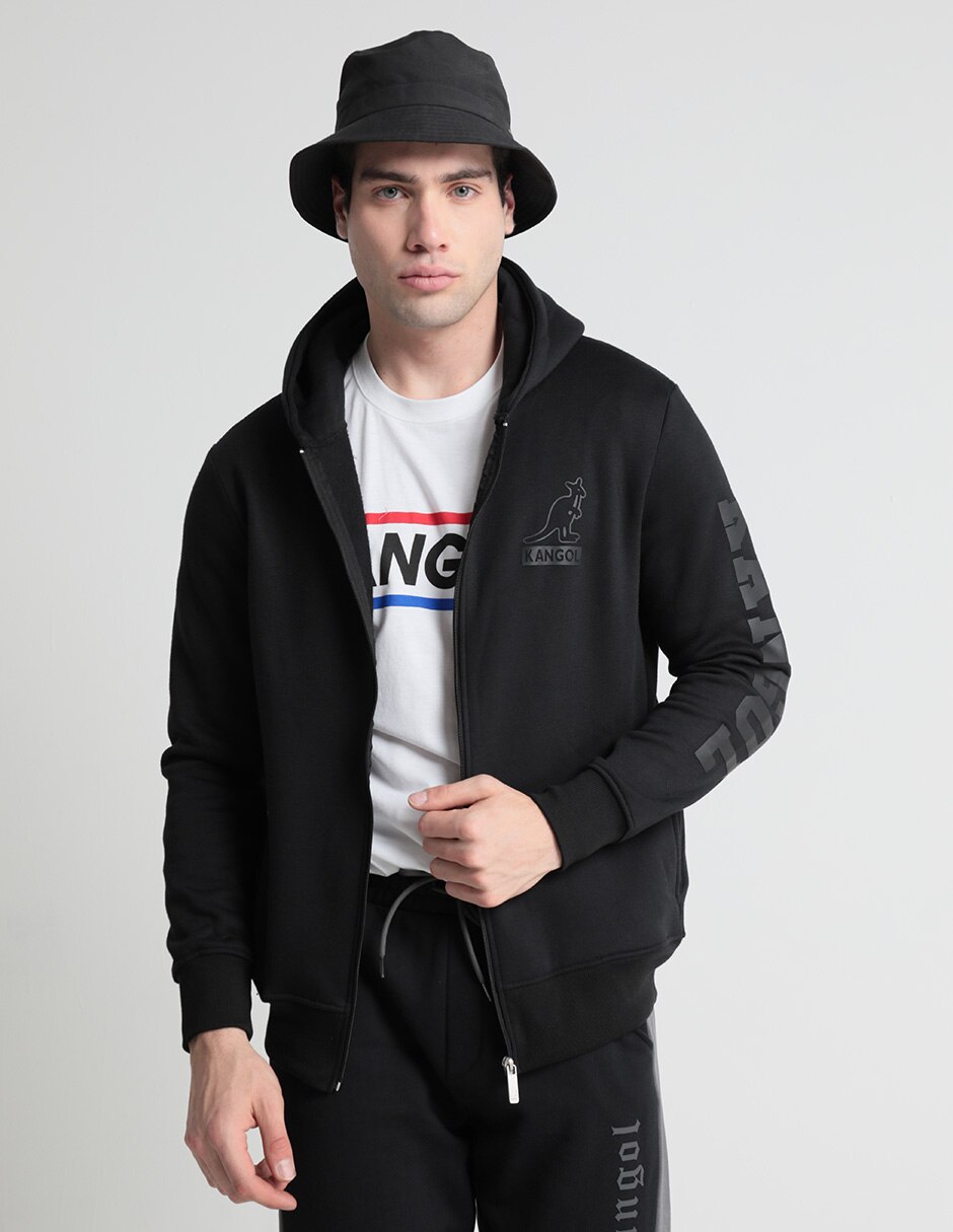 Chamarra casual con capucha para hombre 1