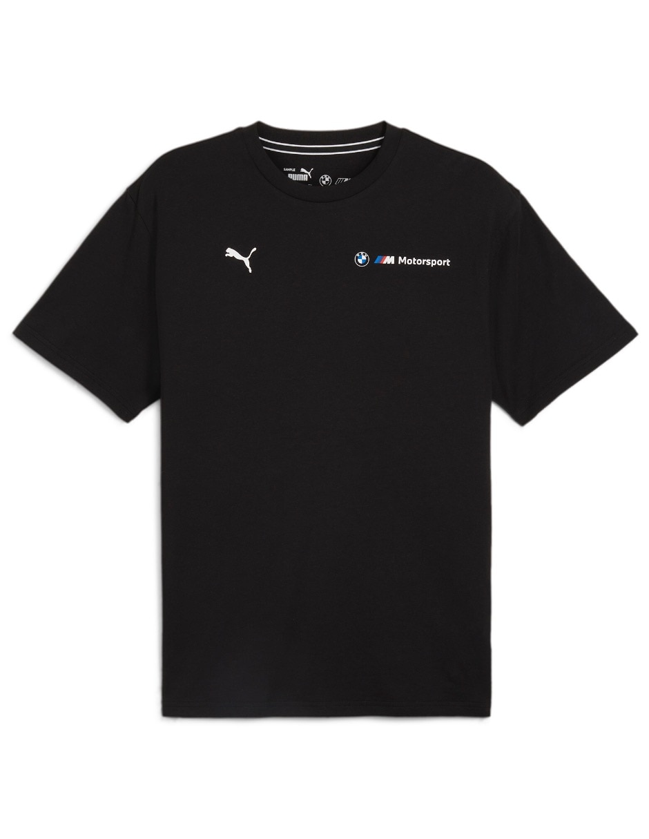 Playera Puma Motorsport BMW Mms cuello redondo para hombre Talla G Negro