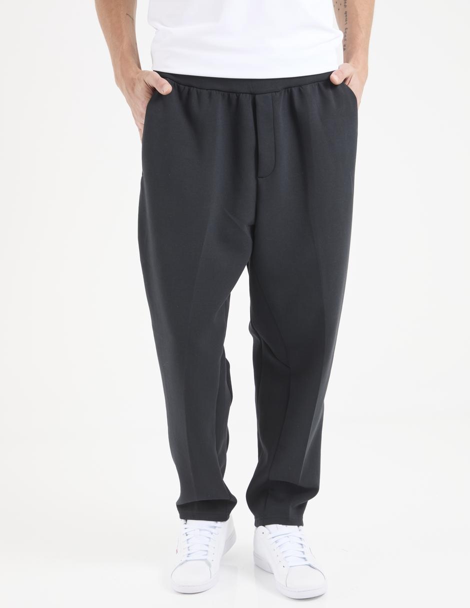 Pants straight con elástico para hombre