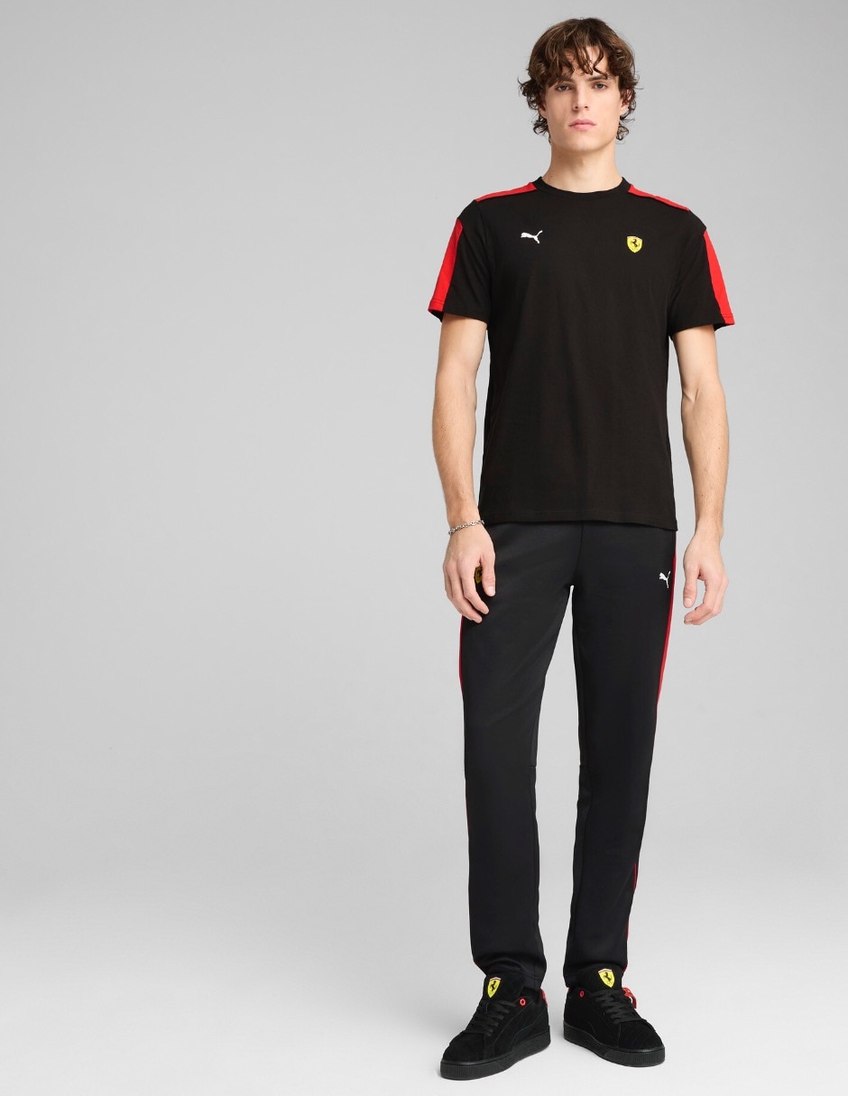 Playera ferrari race mt7 cuello redondo para hombre 5