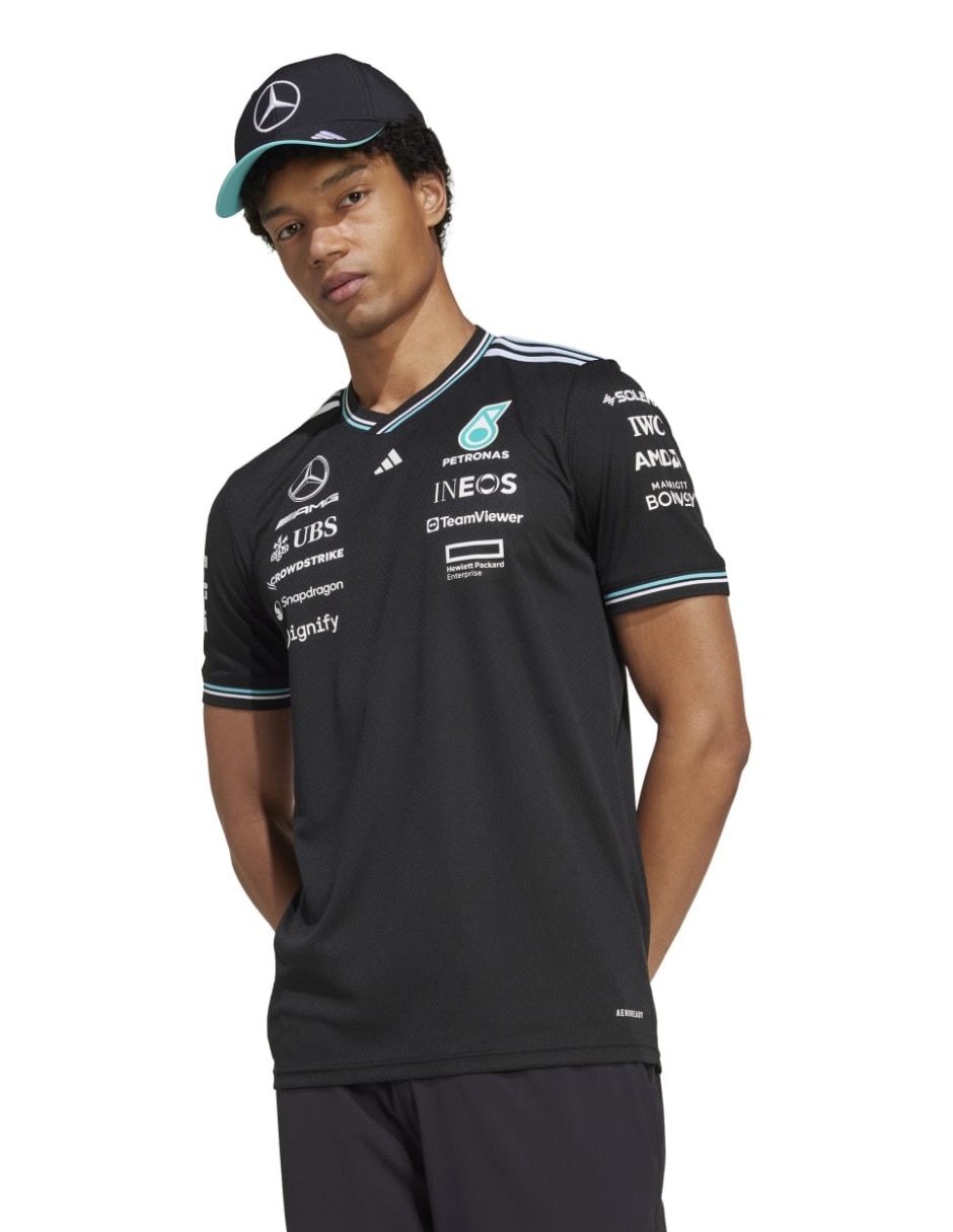 Playera mercedes - amg petronas cuello redondo para hombre